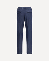 Tailored-cut Trousers - BLUE | Base Blu