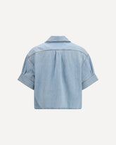 Short-sleeve denim Shirt Loewe x Paula’s Ibiza - LIGHT BLUE | Base Blu