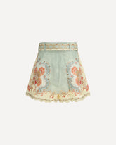 Daylight Tuck Linen Shorts - MULTICOLOUR | Base Blu