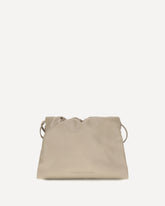 Leather Pouch with monili - BEIGE | Base Blu