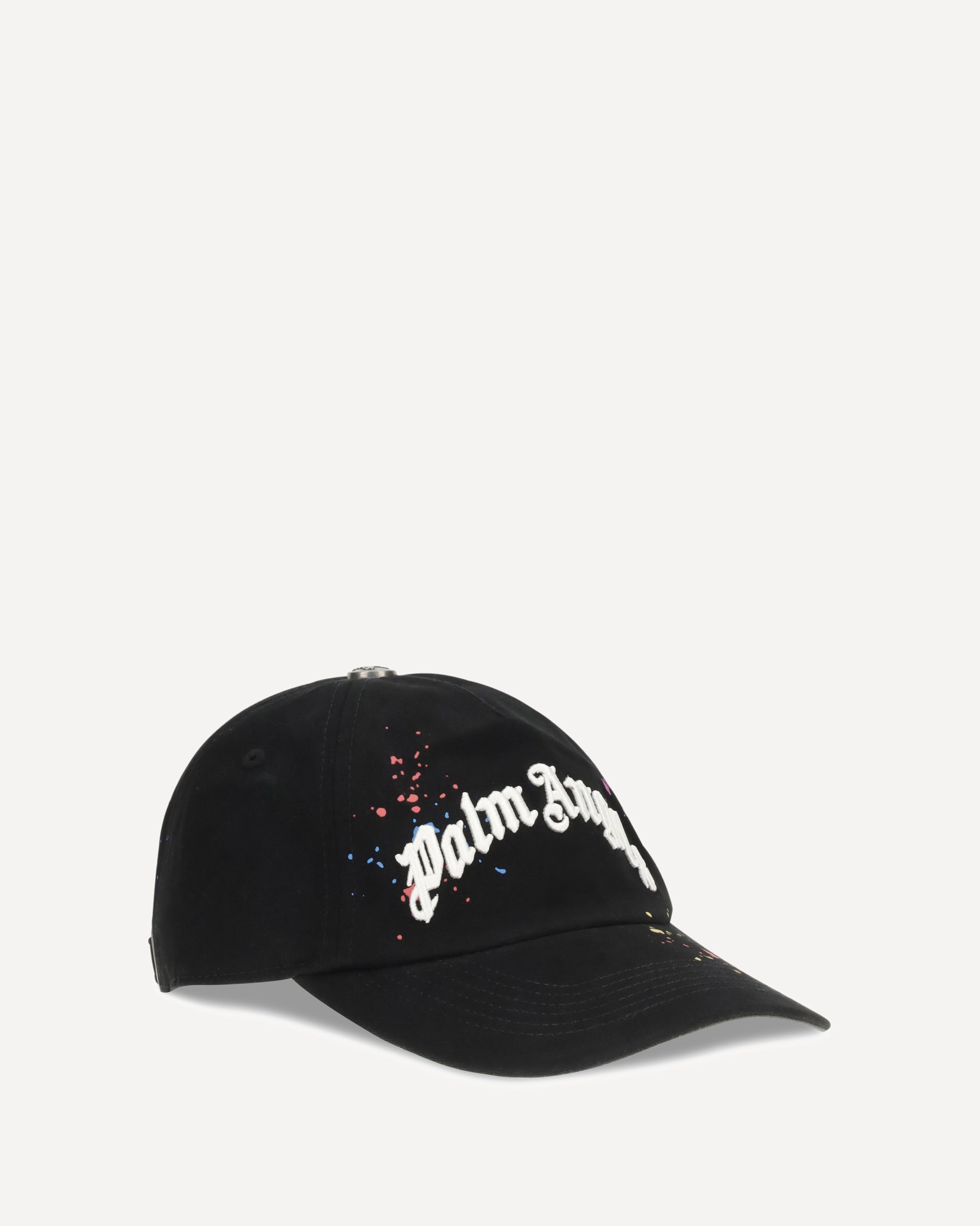 PALM ANGELS Logo Baseball Hat BLACK | Base Blu