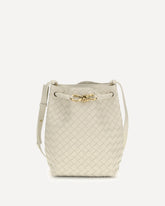 Borsa a Secchiello Andiamo Bucket piccola - BIANCO | Base Blu