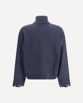Cashmere and silk Sweater - BLUE | Base Blu