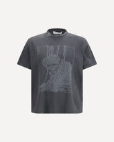 Angry Fan Mail Print T-shirt - GREY | Base Blu