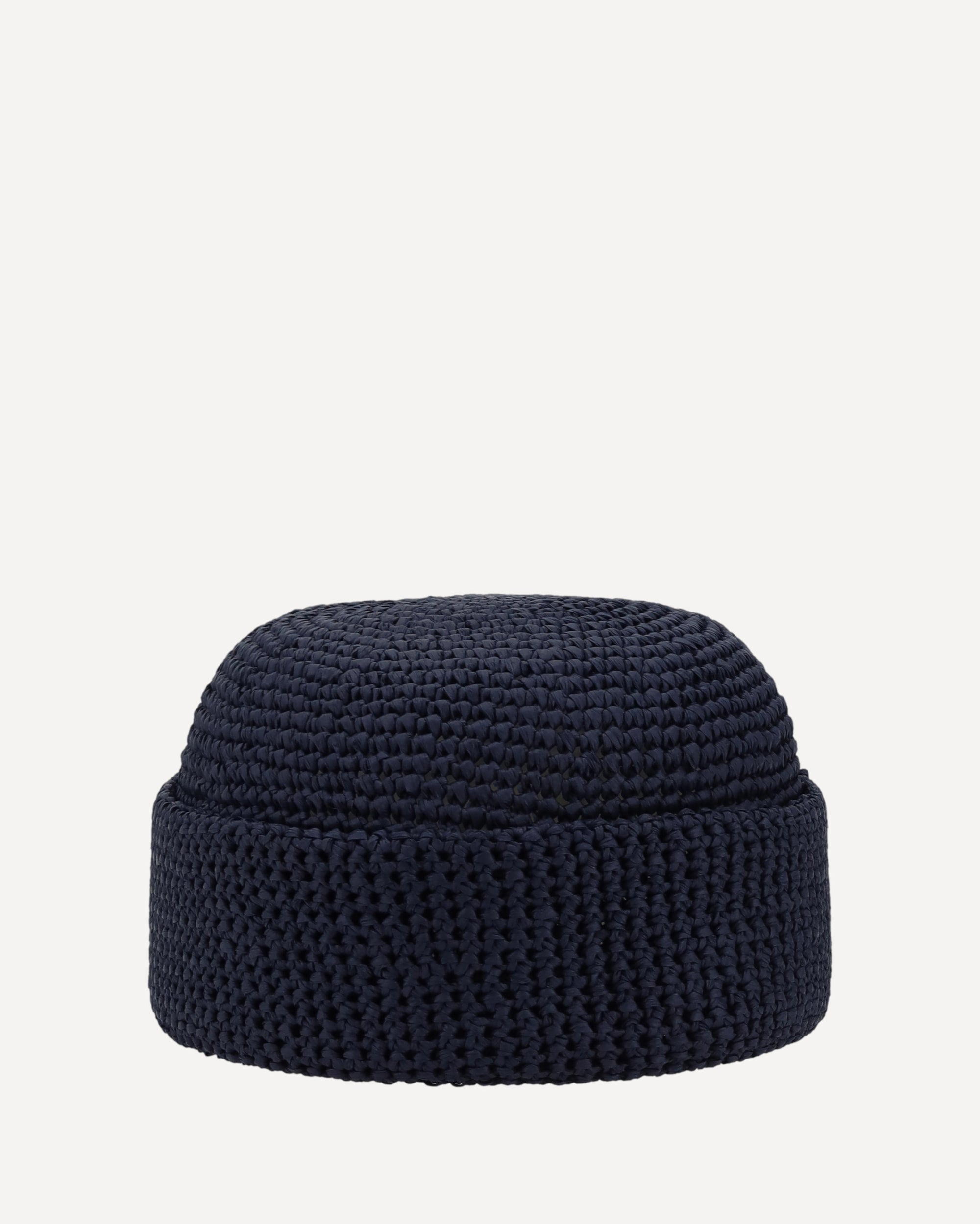 LORO PIANA Raffia Beanie Hat BLUE | Base Blu