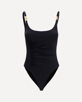 Medusa ’95 Gathered Swimsuit - BLACK | Base Blu