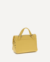 Saeta Baby leather Postina Handbag - YELLOW | Base Blu