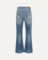 Slash flared distressed Jeans - LIGHT BLUE | Base Blu
