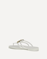 Logo rubber Sandals - WHITE | Base Blu