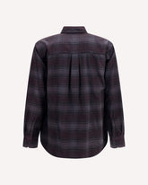 Above checked Shirt - GREY | Base Blu