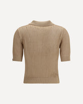 Cotton Polo Shirt - BEIGE | Base Blu