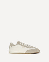 Nappa leather and suede Sneakers - CREAM | Base Blu