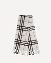 Sciarpa in bouclé di misto lana e alpaca - BIANCO | Base Blu