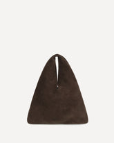 Louis Handbag in suede - BROWN | Base Blu