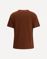 Cotton T-shirt - BROWN | Base Blu