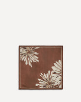 Foulard in Pongée Bloom Print in seta - BORDEAUX | Base Blu