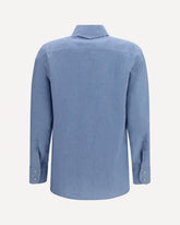 Korinne cotton and silk Shirt - LIGHT BLUE | Base Blu