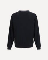 Merino wool blend Cardigan - BLACK | Base Blu