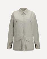 Cotton zipped pockets Jacket - GREY | Base Blu