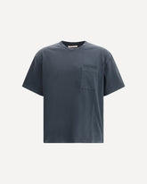 cotton jersey T-shirt with chest pocket - BLACK | Base Blu