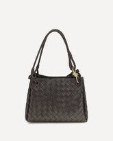 Intrecciato Shoulder Bag - BROWN | Base Blu