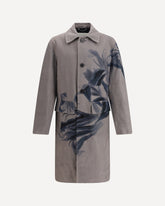 Randale Trench with floral print - GREY | Base Blu