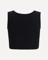 Orb embroidered Top - BLACK | Base Blu