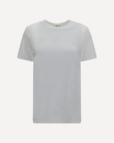 Embroidered jersey T-shirt - WHITE | Base Blu