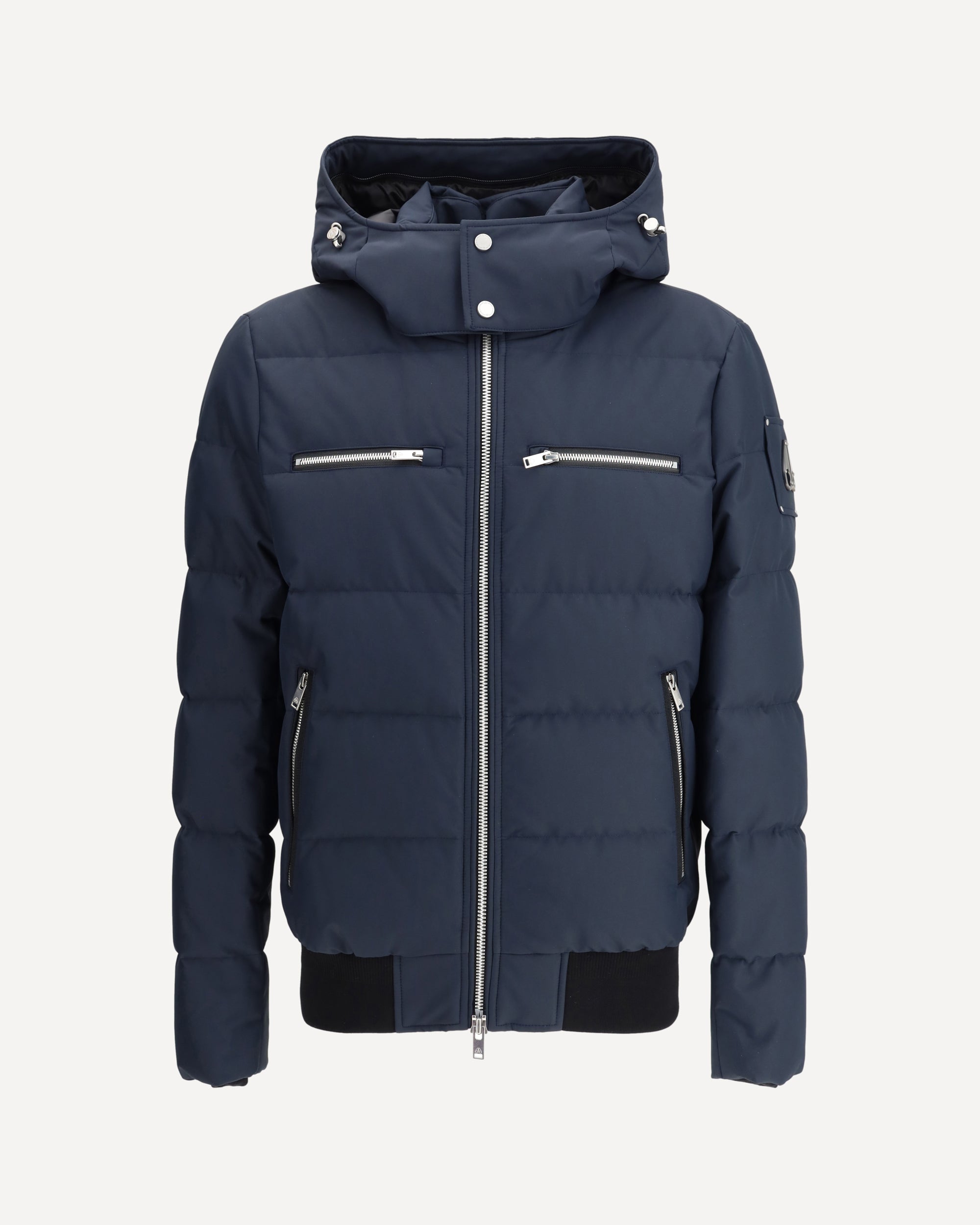 MOOSE KNUCKLES Cloud Bomber Neoshear down Jacket BLACK | Base Blu