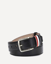 Hammered leather Belt - BLACK | Base Blu