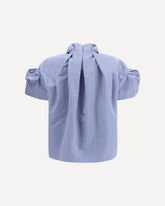 Striped poplin Shirt - BLUE | Base Blu
