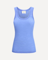 Ribbed wool Top - LIGHT BLUE | Base Blu