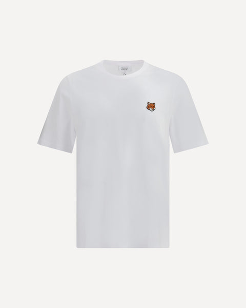 MAISON KITSUNÉ Fox Head Regular T-shirt WHITE | Base Blu