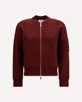 Ottoman Milano Stitch 4-Bar Bomber Jacket - BORDEAUX | Base Blu