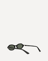 Geometric oval Sunglasses - BLACK | Base Blu