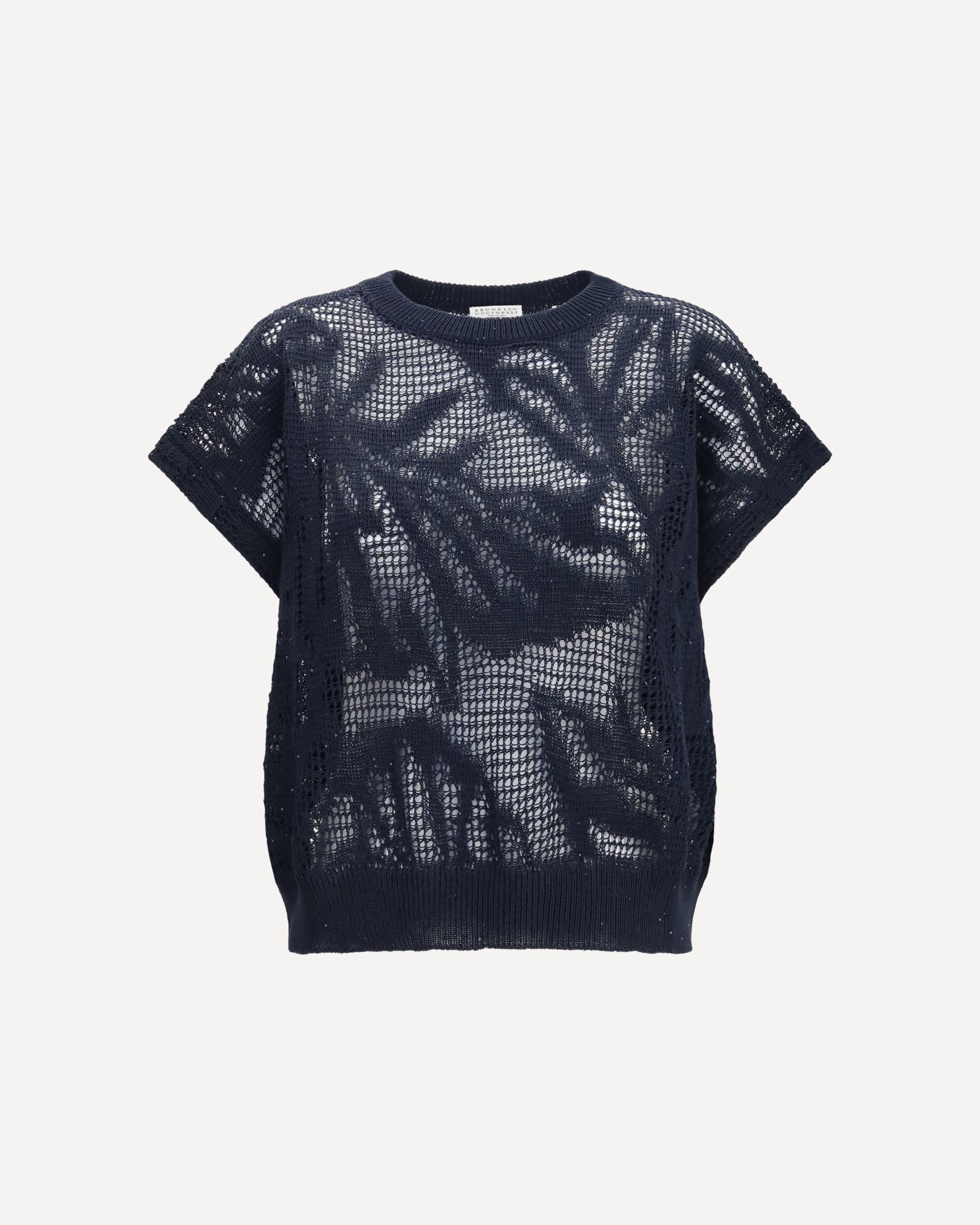 BRUNELLO CUCINELLI Dazzling Water Lillies T-shirt BLUE | Base Blu