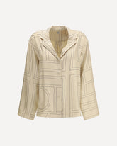 Camicia in twill di seta - BEIGE | Base Blu