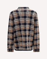 Checked cashmere Shirt - BROWN | Base Blu