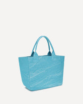 Medium Banana print Tote Bag - LIGHT BLUE | Base Blu