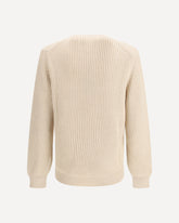 Crew-neck Knit - BEIGE | Base Blu