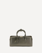 Small Delta nubuck Handbag - GREEN | Base Blu