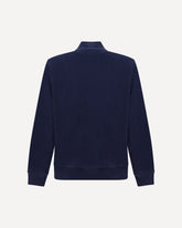 Cotton zip Sweatshirt - BLUE | Base Blu