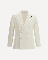 Knit Blazer - WHITE | Base Blu