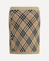 Minigonna Archivio Check - BEIGE | Base Blu