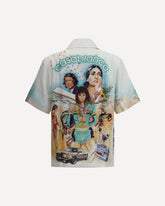 Cuban short sleeve silk Shirt - MULTICOLOUR | Base Blu