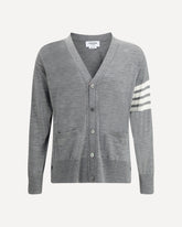 Cardigan in lana vergine - GRIGIO | Base Blu