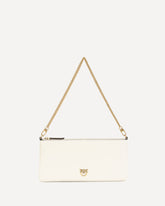 Leather Shoulder Bag - WHITE | Base Blu