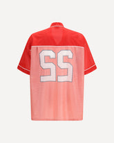 Camicia in rete tecnica con stampa 22 - ROSSO | Base Blu