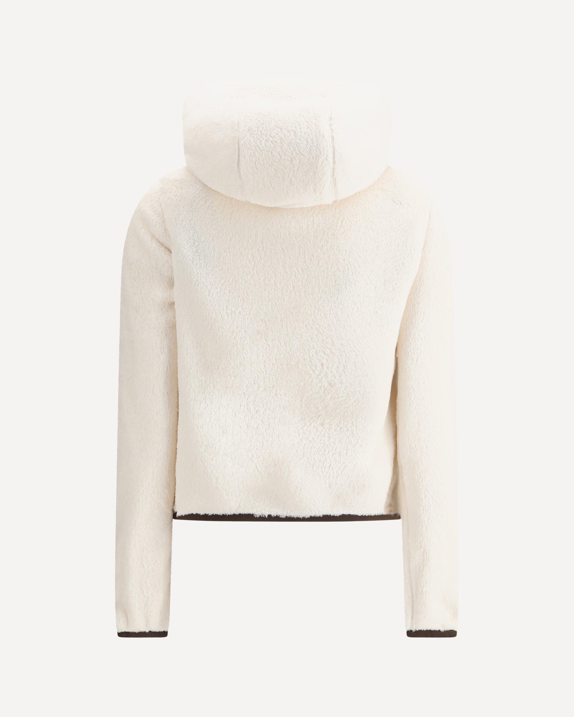 MONCLER GRENOBLE Padded Polartec® Zip-Up Hoodie WHITE | Base Blu