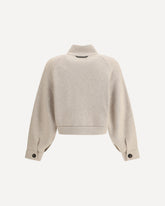 Cardigan in Cashmere  - BEIGE | Base Blu